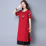 CNY Ethnic Style Embroidery Dress