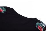 Oversize Embroidry Top Dress [Pre-Order] Color:  Black - One Size