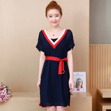 Plus-Size V-Neck Shift Dress 566687774880#3768192679125 566687774880#3768192679127 566687774880#3768192679123 566687774880#3768192679133 566687774880#3768192679129 566687774880#3768192679131