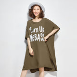 Oversize Graphic Printed Top Dress