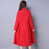 CNY Retro Style Embroidered Cheongsam Dress