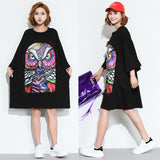 Oversize Graphic Printed Top Dress
