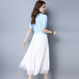 CNY Retro Style Embroidered Dress