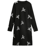 Plus-Size Printed Shift Dress