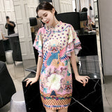 CNY Ethnic Style Embroidered Cheongsam Dress