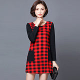 Plus-Size Checked Dress 563344551107#3713996899302 563344551107#3713996899300 563344551107#3713996899298 563344551107#3713996899308 563344551107#3713996899306 563344551107#3713996899304