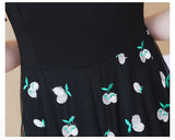 Plus-Size Floral Bottom Chiffon Shift Dress