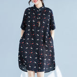 Plus-Size Graphic Printed Dress