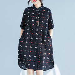 Plus-Size Graphic Printed Dress