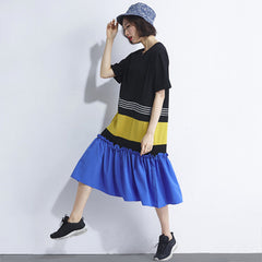 Oversize Flare Hem Dress [Pre-Order] Color:  Black - One Size