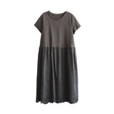 Embroidery Stitching Bottom Dress