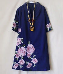 CNY Floral Print Dress
