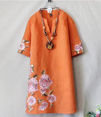 CNY Floral Print Dress
