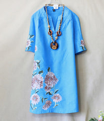 CNY Floral Print Dress