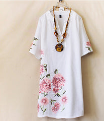 CNY Floral Print Dress