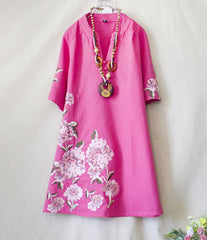 CNY Floral Print Dress