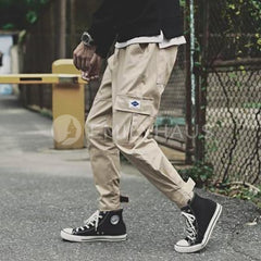 Casual Cargo Jogger Pants [Pre-Order] Assorted Color - Size: M-5Xl M / Beige 1