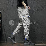 Casual Cargo Jogger Pants [Pre-Order] Color: Gray/black/purple - Size: M-5Xl M / Gray