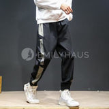 Casual Jogger Pants [Pre-Order] Color: Black/gray/blue - Size: M-5Xl M / Black