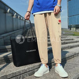Casual Jogger Pants [Pre-Order] Color: Gray/black/brown - Size: M-5Xl M / Brown