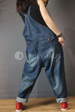 Oversized Denim Jumpsuits [Pre-Order] Color: Blue - One Size Playsuits &