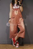 Oversized Nostalgia Jumpsuits [Pre-Order] Color: Black/brown - One Size / Brown Playsuits &