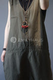 Oversized Thigh Hanging Jumpsuits [Pre-Order] Color: Brown - One Size Playsuits &