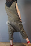 Oversized Thigh Hanging Jumpsuits [Pre-Order] Color: Brown - One Size Playsuits &