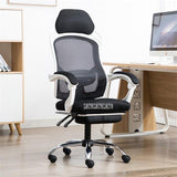 805 Computer Chair Ergonomics Office Chair Seat Back Adjustable Lifting Swivel Chair Mesh Fabric High-Back Chair With Foot Pad