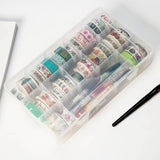 15 Compartments Clear Crafts Organizer transparent Storage Box for Washi Tape Art Supplies and Sticker Stationery
