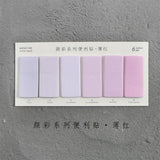 6 Colors Set Cute Novelty Sticky Notes Memo Pad Index Sticker Bookmark Page Flag Sticker School Office Stationery Supplies