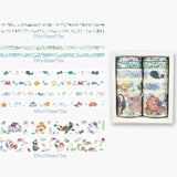 10Pcs/Set Cute Plant Leaves Washi Tape Kawaii Flower Masking Tape Whale Decorative Tape For Sticker Scrapbooking DIY Photo Album