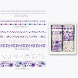 10Pcs/Set Cute Plant Leaves Washi Tape Kawaii Flower Masking Tape Whale Decorative Tape For Sticker Scrapbooking DIY Photo Album