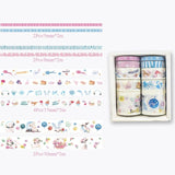 10Pcs/Set Cute Plant Leaves Washi Tape Kawaii Flower Masking Tape Whale Decorative Tape For Sticker Scrapbooking DIY Photo Album