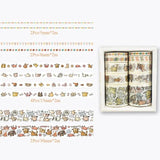 10Pcs/Set Cute Plant Leaves Washi Tape Kawaii Flower Masking Tape Whale Decorative Tape For Sticker Scrapbooking DIY Photo Album