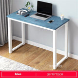 B2783 80/100/120/140cm Modern Manmade Board Steel Frame Office Computer Table Household Economical Large Desktop Study Desk