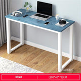 B2783 80/100/120/140cm Modern Manmade Board Steel Frame Office Computer Table Household Economical Large Desktop Study Desk