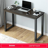 B2783 80/100/120/140cm Modern Manmade Board Steel Frame Office Computer Table Household Economical Large Desktop Study Desk