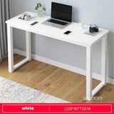 B2783 80/100/120/140cm Modern Manmade Board Steel Frame Office Computer Table Household Economical Large Desktop Study Desk