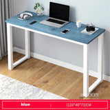 B2783 80/100/120/140cm Modern Manmade Board Steel Frame Office Computer Table Household Economical Large Desktop Study Desk