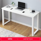 B2783 80/100/120/140cm Modern Manmade Board Steel Frame Office Computer Table Household Economical Large Desktop Study Desk