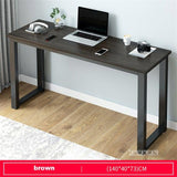B2783 80/100/120/140cm Modern Manmade Board Steel Frame Office Computer Table Household Economical Large Desktop Study Desk