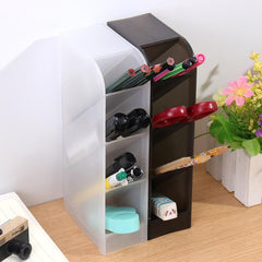 1PC Multi-Function 4 Grid Desktop Pen Holder Office School Storage Case Made By Eco-Friendly Desk Pen Pencil Organizer