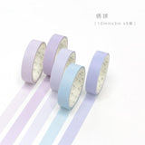 5pcs/lot Decorative Washi Tape Diy Rainbow Sticker Masking Paper Set For Diy Crafts Planners Scrapbooks Bullet Journals Cards