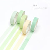 5pcs/lot Decorative Washi Tape Diy Rainbow Sticker Masking Paper Set For Diy Crafts Planners Scrapbooks Bullet Journals Cards