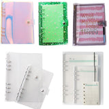 6-ring  transparent A6 A5 planner binder Spiral Personal Bullet Journal clear Shell