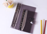 6-ring  transparent A6 A5 planner binder Spiral Personal Bullet Journal clear Shell