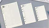 6-ring  transparent A6 A5 planner binder Spiral Personal Bullet Journal clear Shell