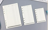 6-ring  transparent A6 A5 planner binder Spiral Personal Bullet Journal clear Shell