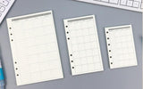 6-ring  transparent A6 A5 planner binder Spiral Personal Bullet Journal clear Shell